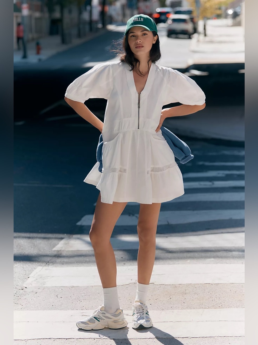 Daily Practice by Anthropologie Relaxed Tiered Mini Dress